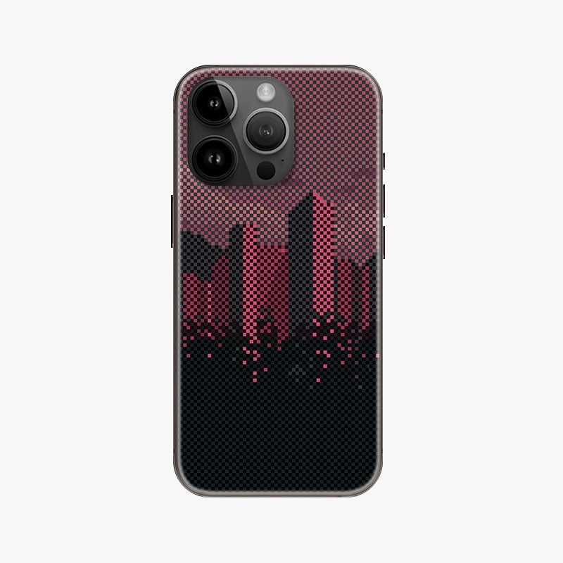 Printed Leather - City Silhouette